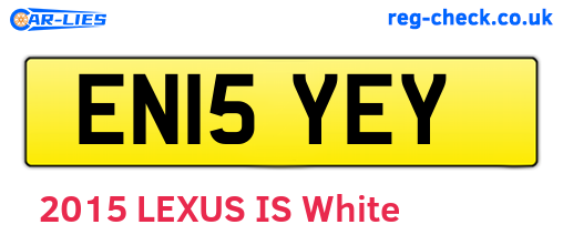 EN15YEY are the vehicle registration plates.