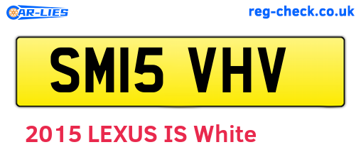 SM15VHV are the vehicle registration plates.
