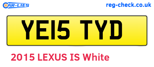 YE15TYD are the vehicle registration plates.