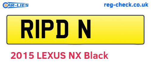 R1PDN are the vehicle registration plates.