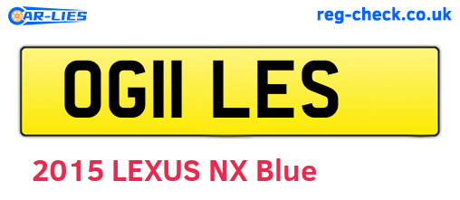 OG11LES are the vehicle registration plates.