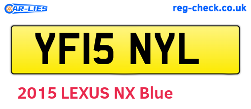 YF15NYL are the vehicle registration plates.