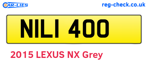 NIL1400 are the vehicle registration plates.
