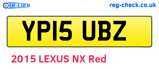 YP15UBZ are the vehicle registration plates.