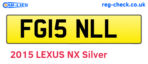 FG15NLL are the vehicle registration plates.