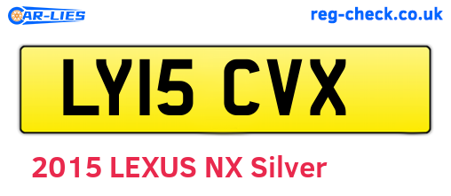 LY15CVX are the vehicle registration plates.