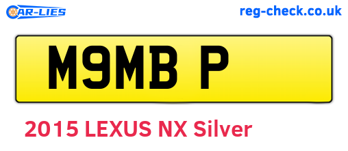 M9MBP are the vehicle registration plates.