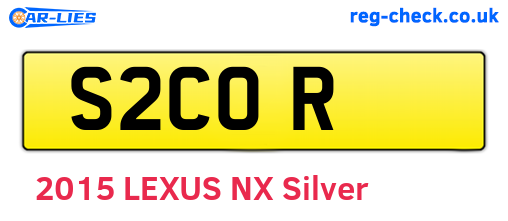 S2COR are the vehicle registration plates.