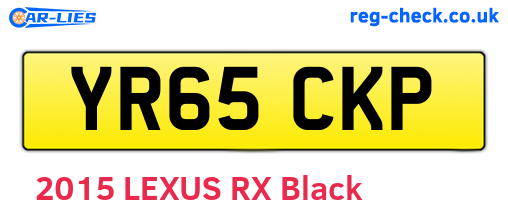 YR65CKP are the vehicle registration plates.
