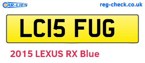 LC15FUG are the vehicle registration plates.