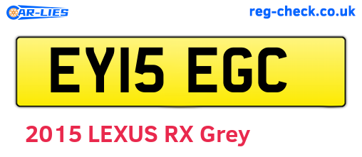 EY15EGC are the vehicle registration plates.