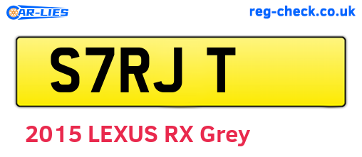 S7RJT are the vehicle registration plates.