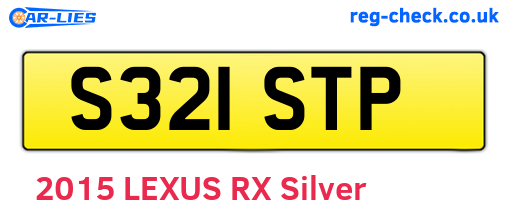 S321STP are the vehicle registration plates.
