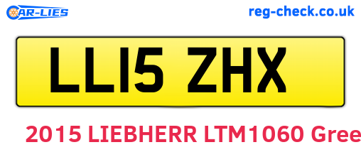 LL15ZHX are the vehicle registration plates.
