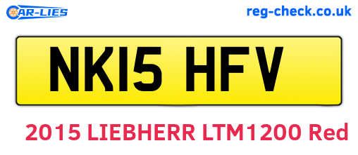 NK15HFV are the vehicle registration plates.