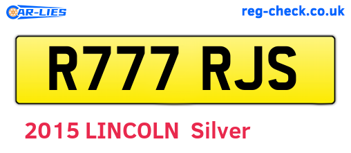 R777RJS are the vehicle registration plates.