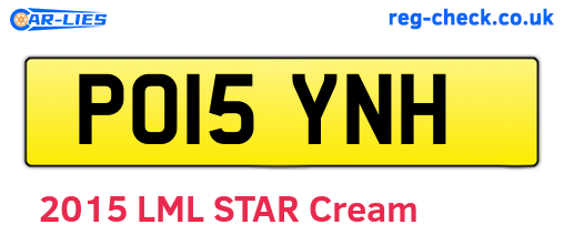 PO15YNH are the vehicle registration plates.