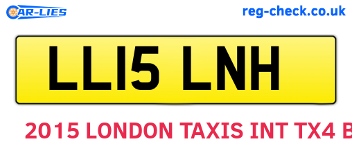LL15LNH are the vehicle registration plates.