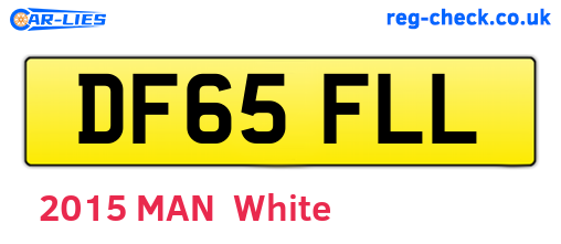 DF65FLL are the vehicle registration plates.