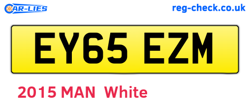 EY65EZM are the vehicle registration plates.