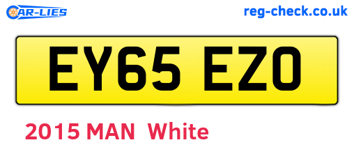 EY65EZO are the vehicle registration plates.