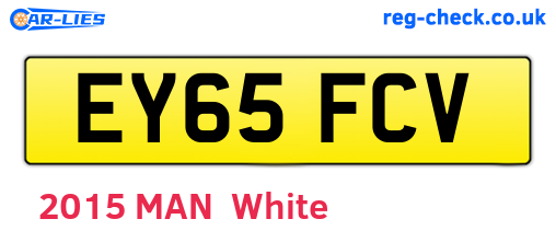 EY65FCV are the vehicle registration plates.