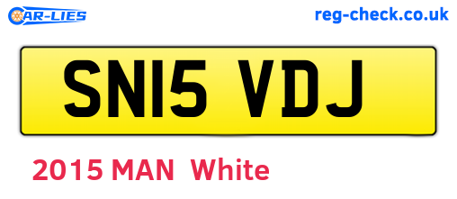 SN15VDJ are the vehicle registration plates.