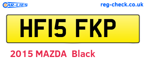 HF15FKP are the vehicle registration plates.