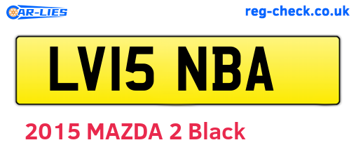 LV15NBA are the vehicle registration plates.