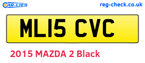 ML15CVC are the vehicle registration plates.
