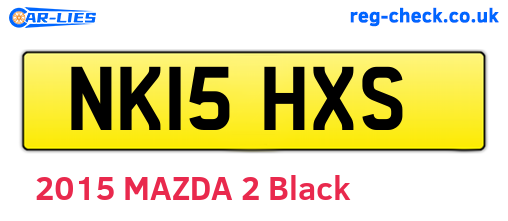 NK15HXS are the vehicle registration plates.