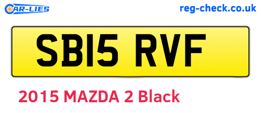 SB15RVF are the vehicle registration plates.