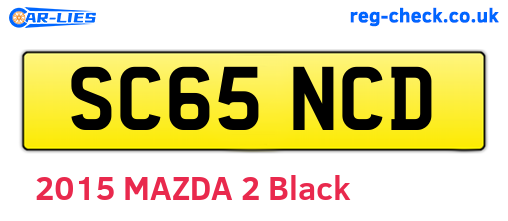 SC65NCD are the vehicle registration plates.