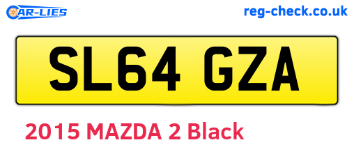 SL64GZA are the vehicle registration plates.