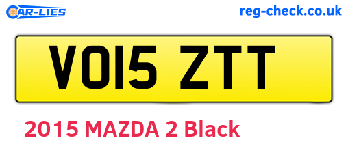VO15ZTT are the vehicle registration plates.