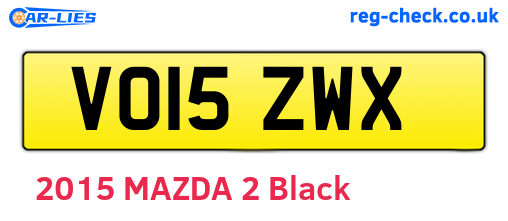 VO15ZWX are the vehicle registration plates.
