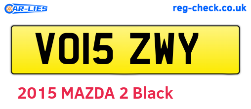VO15ZWY are the vehicle registration plates.