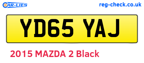 YD65YAJ are the vehicle registration plates.