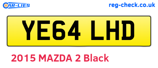 YE64LHD are the vehicle registration plates.
