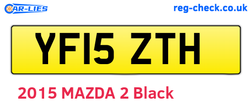 YF15ZTH are the vehicle registration plates.