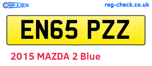 EN65PZZ are the vehicle registration plates.