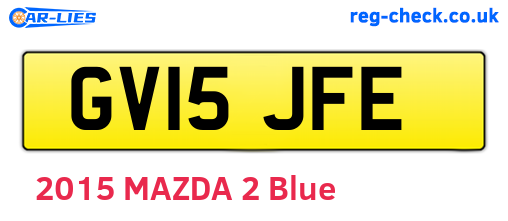 GV15JFE are the vehicle registration plates.