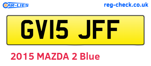 GV15JFF are the vehicle registration plates.