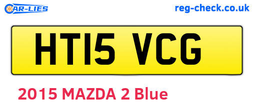 HT15VCG are the vehicle registration plates.