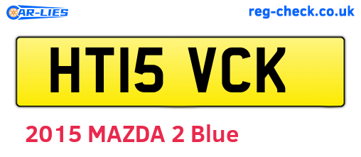 HT15VCK are the vehicle registration plates.