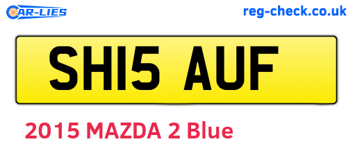SH15AUF are the vehicle registration plates.