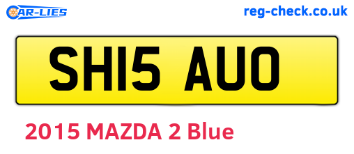 SH15AUO are the vehicle registration plates.