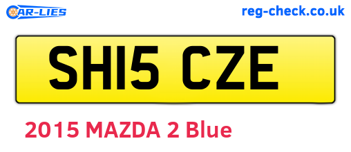 SH15CZE are the vehicle registration plates.