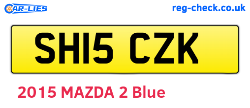 SH15CZK are the vehicle registration plates.