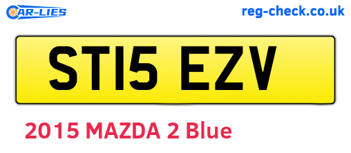 ST15EZV are the vehicle registration plates.